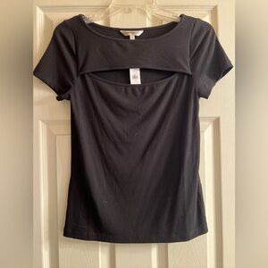 New with Tags Banana Republic cutout top in black size small.